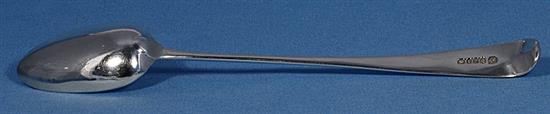 A George III silver basting spoon, Length approx 12”/303mm Weight 3.6oz/101grms